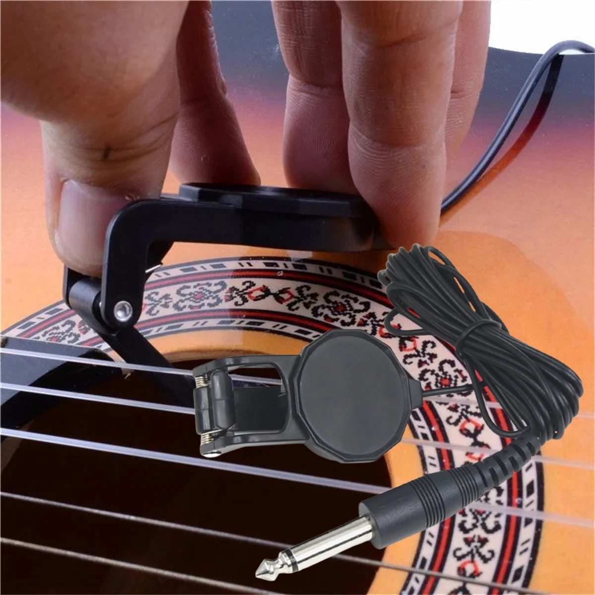 Musical Instrument Guitar - Przetwornik dźwięku z klipsem do gniazda