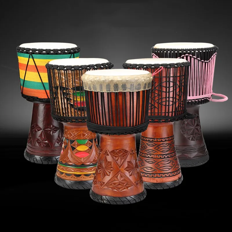 Musical Instrument Kit - 12-calowy bęben afrykański z czerwonego drewna