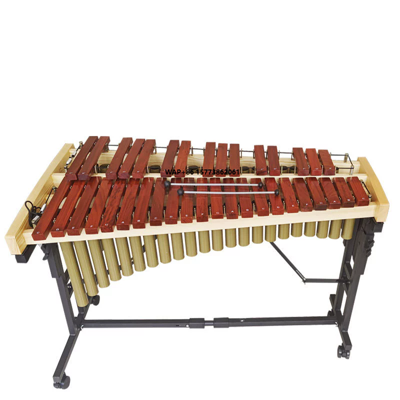 Musical Instrument Marimba - 37-tonowy metalowy ksylofon z półką, instrumenty