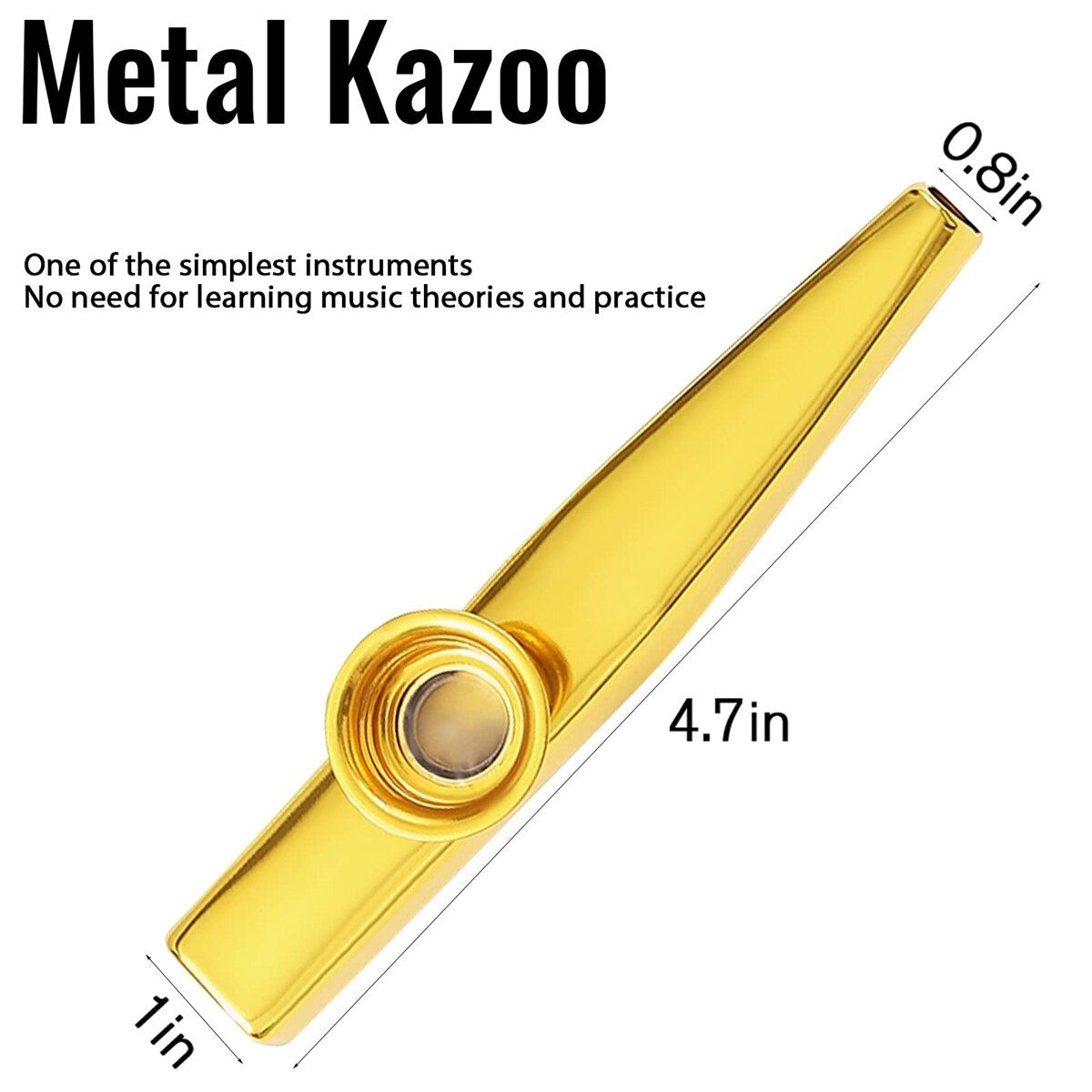Kazoo Srebrny stop aluminium z – Musical Instrument Kazoo recenzja i cena