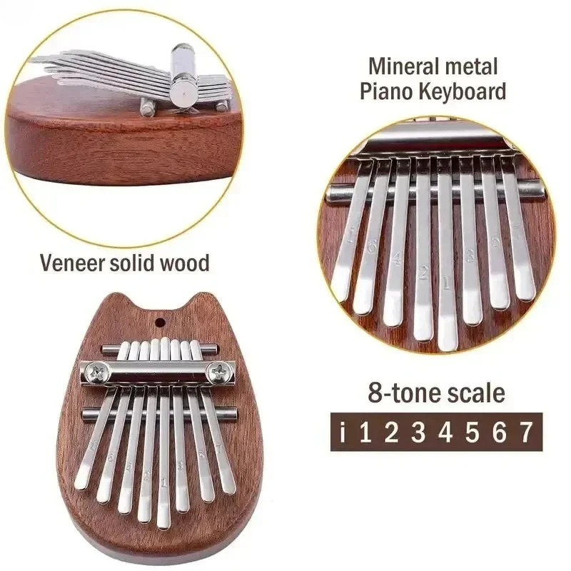 8-klawiszowa Mini Drewniana Ka – Musical Instrument Marimba recenzja i cena