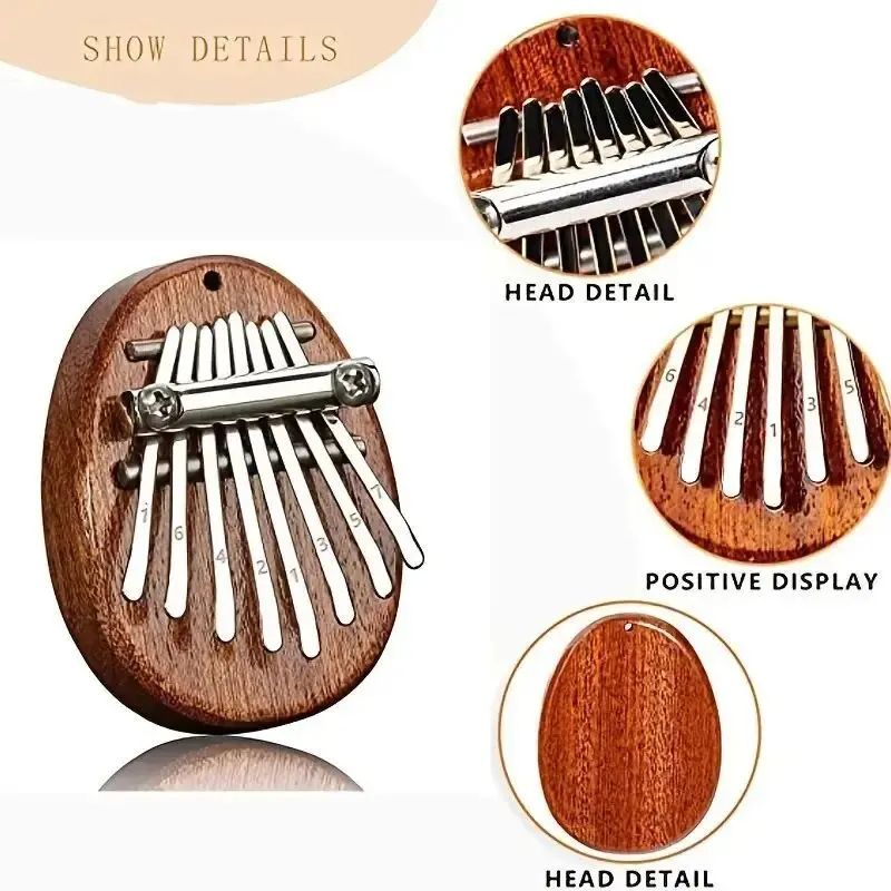 8 Key Mini Wood Kalimba Wysoki – Musical Instrument Marimba recenzja i cena
